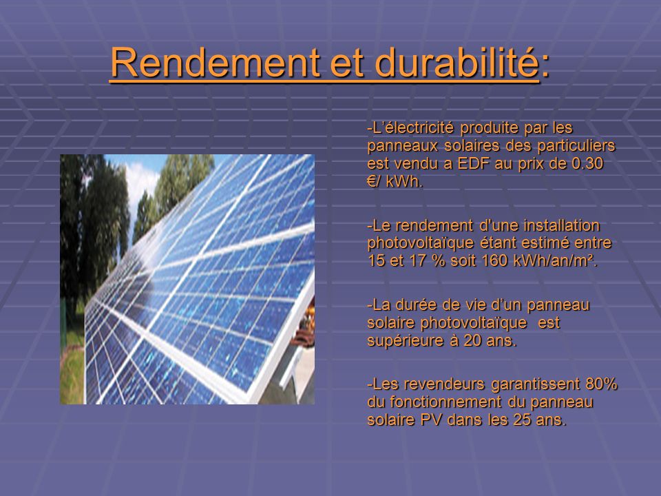 découvrez comment les panneaux solaires contribuent à une durabilité environnementale. apprenez les avantages des énergies renouvelables et comment ces technologies peuvent réduire votre empreinte carbone tout en offrant des solutions énergétiques durables pour l'avenir.