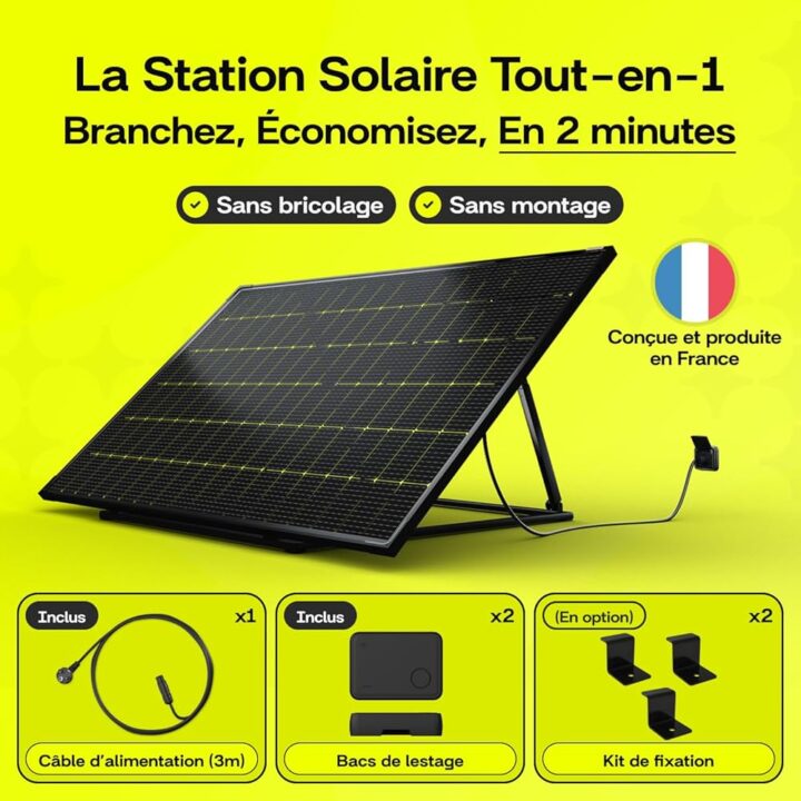 découvrez notre kit panneau solaire 220v, une solution écologique et économique pour alimenter vos appareils en énergie renouvelable. facile à installer et idéal pour les habitations et les petits projets, ce kit vous permet de profiter d'une source d'énergie durable tout en réduisant votre empreinte carbone. optez dès maintenant pour une énergie propre et indépendante.