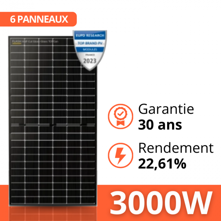 découvrez notre kit panneaux solaires 3kw, parfait pour réduire votre facture d'électricité tout en contribuant à la protection de l'environnement. facile à installer et performant, ce kit vous permet de profiter d'une énergie renouvelable sur mesure, adaptée à vos besoins. optimisez votre consommation énergétique dès aujourd'hui!