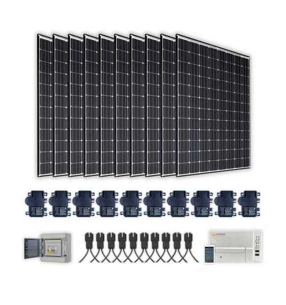 découvrez notre kit solaire de 9 kw, une solution idéale pour produire votre propre énergie renouvelable. profitez d'économies sur vos factures d'électricité tout en contribuant à la protection de l'environnement. facile à installer et adapté à tous types de bâtiments, ce kit vous offre performance et durabilité.