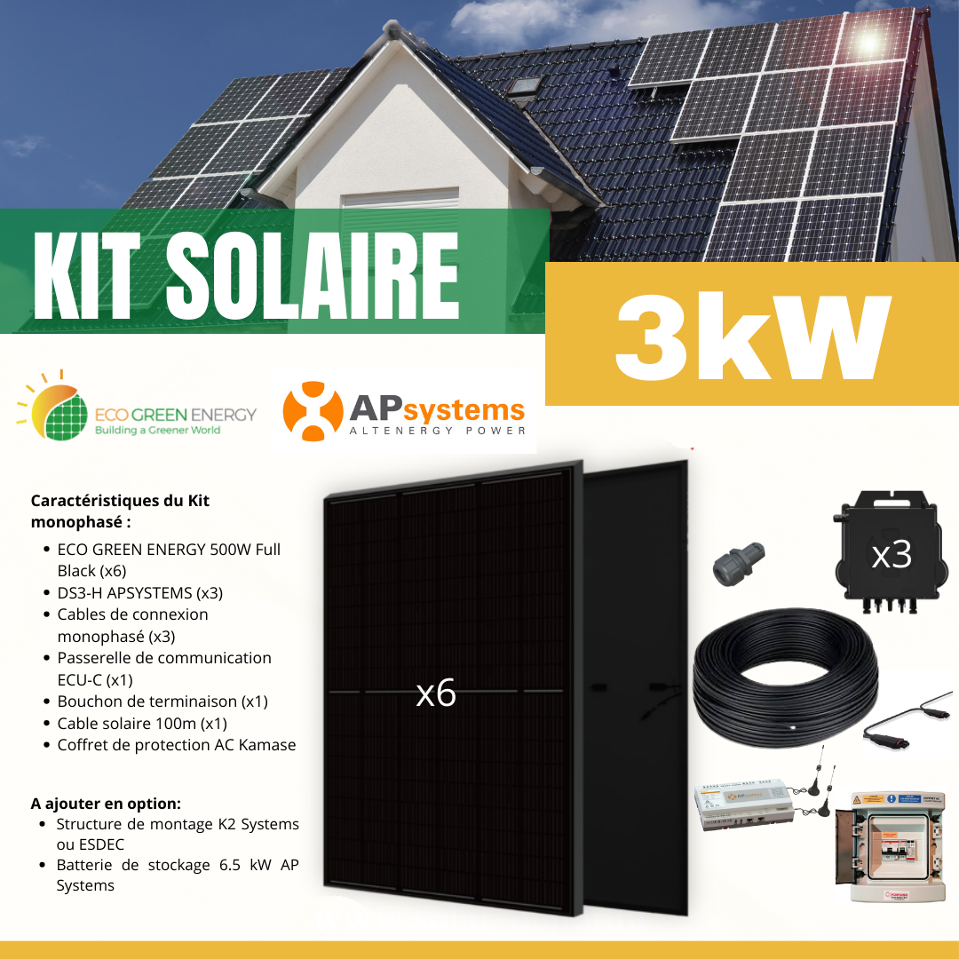 découvrez notre panneau photovoltaïque de 3 kw, idéal pour profiter d'une énergie renouvelable et réduire vos factures d'électricité. performant et compact, il s'adapte à tous les types de toits tout en vous permettant de contribuer à la protection de l'environnement.